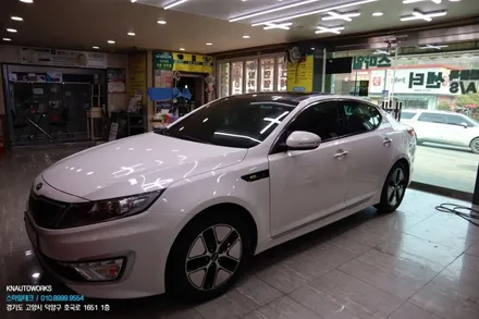 자동차 뽀글이 썬팅, K5 이비오스 CX90 전체 틴팅 재시공 / 고양시 덕양구 대자동