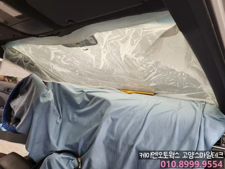 현대 아반떼AD 스포츠 기존필름 제거 후 전면썬팅 재시공 이비오스MX70 / 고양시 덕양구 대자동