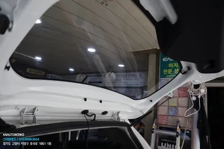 올뉴모닝 썬팅 풀 재시공 / 이비오스 슈젠 CX60 열차단 필름 자동차 틴팅 / 고양시 덕양구 대자동