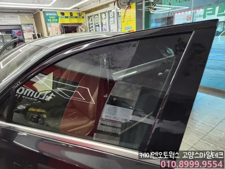 기아 K8 타업체썬팅 AS요청 부분 재시공 렌트카썬팅 / 고양시 덕양구 대자동