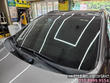 스포티지 오래된 전면필름 제거후 열차단 전면썬팅 추천 이비오스CX90 / 고양시 덕양구 대자동