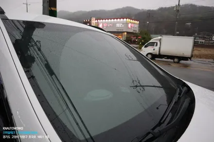 현대 싼타페 맥스크루즈 이비오스 GX80 반사썬팅 전체 시공 / 고양시 덕양구 대자동
