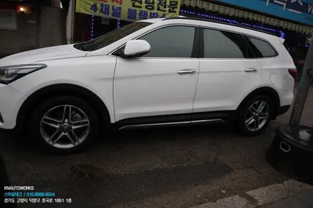 현대 싼타페 맥스크루즈 이비오스 GX80 반사썬팅 전체 시공 / 고양시 덕양구 대자동