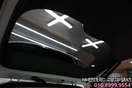 현대 투싼NX4 신차 필름제거후 썬팅재시공 후기 이비오스 GX90 반반사 열차단썬팅 / 고양시 덕양구 대자동