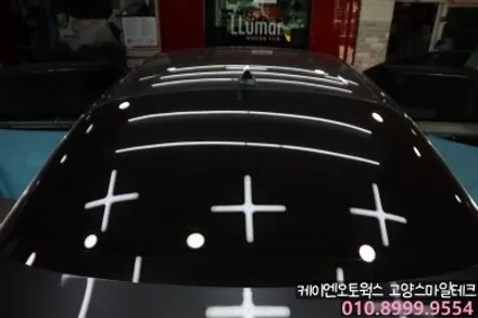 K5 썬팅재시공 추천필름 이비오스CX90 고성능 열차단썬팅 / 고양시 덕양구 대자동