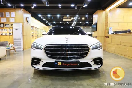신형 벤츠 S400d 포칼 스피커 튜닝기, 오렌지커스텀 뉴 데모카! / 서울 용산