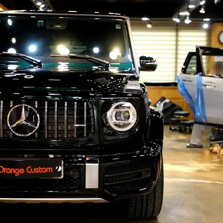 벤츠 G63 AMG 도장 보호를 위한 전체PPF 작업. / 서울 용산