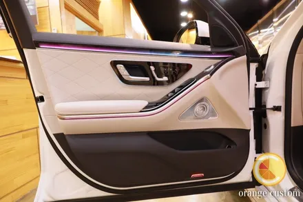 신형 벤츠 S400d 포칼 스피커 튜닝기, 오렌지커스텀 뉴 데모카! / 서울 용산