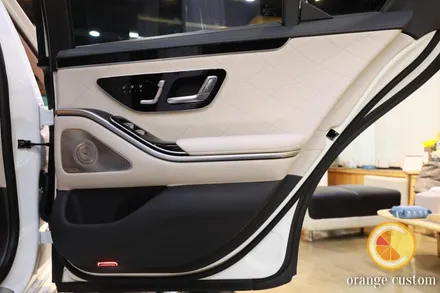 신형 벤츠 S400d 포칼 스피커 튜닝기, 오렌지커스텀 뉴 데모카! / 서울 용산
