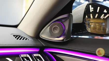 벤츠 S500 화려한 실내 4D 부메스터 와 소닉디자인 스피커 튜닝기 / 서울 용산