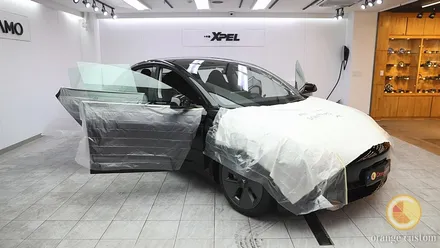 테슬라 모델3 출고하자마자 오렌지커스텀에 입고했어요 / 서울 용산