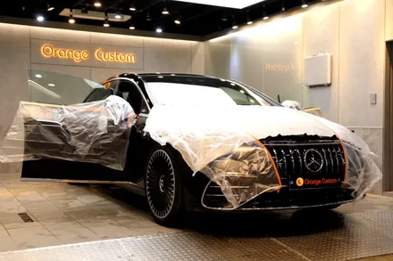 엑스펠 썬팅으로 작업되는 벤츠 EQS53 AMG. / 용산, 마포, 중구