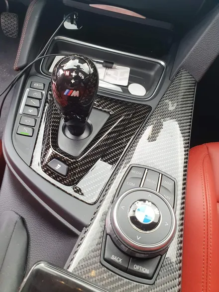 BMW M3 기어판넬,기어봉 ,미러커버 카본작업 / 화성 동탄
