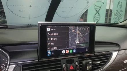 아우디 A6 C7 15.6인치 모니터 교체 퀵 주문 바로 설치되는 아이나비 카인원프로맥스 안드로이드 내비게이션 시스템 우리 동네는 고수가 작업합니다
