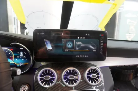 [벤츠코리아내비게이션AS지정점 캡틴홍] 2020 벤츠 C클래스 C63AMG 쿠페 순정 모니터 10.2인치 탈거후 해외직구 12.3인치 교체 레트로핏 튜닝