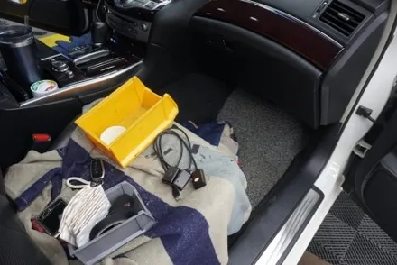 우리 동네는 고수가 작업한다 1인 시공 캡틴홍 인피니티 M37 모니터 교체 국내 재고 AS 10.25인치 안드로이드올인원 카인원프로맥스 교체 설치