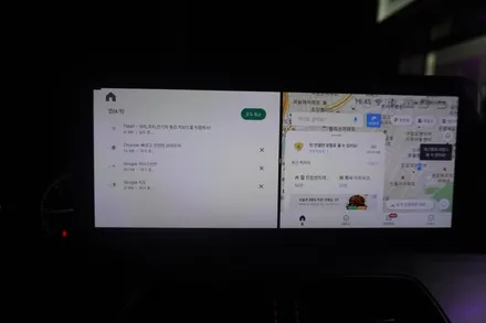 [벤츠내비게이션AS지정점 캡틴홍] 벤츠 C클래스 W204 후기형 해외직구 안드로이드모니터 내비게이션 AUX코딩 트렁크 스위치 교체형 후방카메라 시공