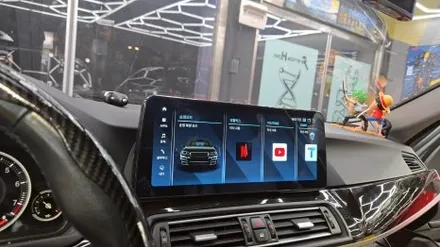 BMW 5시리즈 배터리 방전 점프 시동 모니터 고장 안드로이드 올인원 재작업