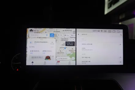 [벤츠내비게이션AS지정점 캡틴홍] 벤츠 C클래스 W204 후기형 해외직구 안드로이드모니터 내비게이션 AUX코딩 트렁크 스위치 교체형 후방카메라 시공