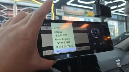 C 클래스 W204  8.8인치 모니터 후방카메라 설치