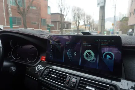 BMW F10 5시리즈 NBT 옵션 12.3인치 모니터 교체 안드로이드올인원 내비게이션 순정 GPS 안테나 연결 작업by월세없는곳에서 직원없이 예약제1인시공캡틴홍