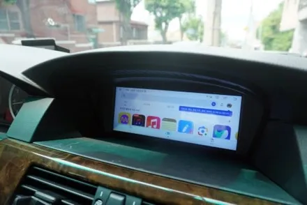 BMW E60 5시리즈 CCC 옵션 해외직구 8.8인치 모니터 안드로이드올인원 내비게이션 후방카메라 연결 설치 시공