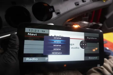 벤츠 GLA 4500AB 모니터 블랙아웃 화면 깜박임 후방카메라 안됨 고장 탈거 해외 직구 리눅스 카플레이 안드로이드오토 전용 모니터 설치