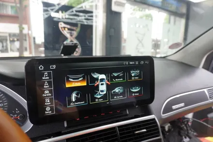 아우디 A6 C6 2GMMI 12.3인치 모니터 교체 내비게이션 후방카메라 연동 시공