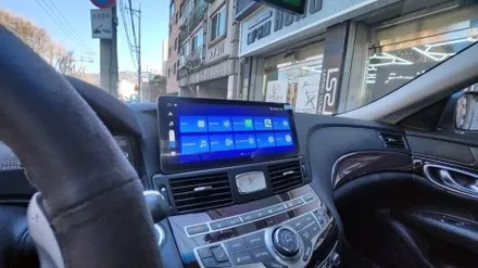 인피니티 M37 Q70 해외 직구 12.5인치 안드로이드 내비게이션 모니터 교체 설치
