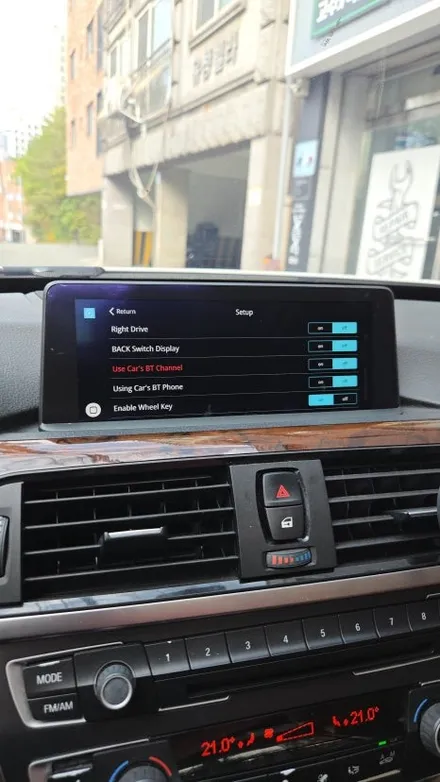 BMW 3GT 순정 모니터 이용 NBT 전용 카플레이 안드로이드오토