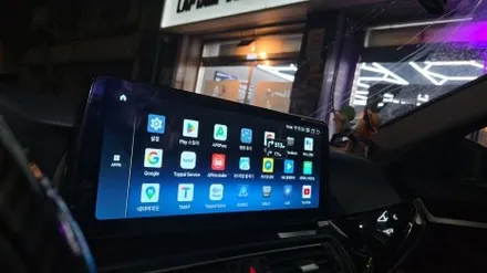 BMW 5시리즈 배터리 방전 점프 시동 모니터 고장 안드로이드 올인원 재작업