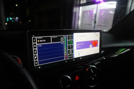 [벤츠공식멀티미디어AS지정점 캡틴홍] 벤츠 GLK 후기형 AUX코딩 내비게이션 Z8000 블랙박스 IOT 국산 12.3인치 M2C200A플러스 안드로이드셋탑 카블릿 매립 시공