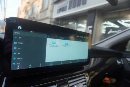 벤츠 CLS 전기형 해외직구 12.3인치 모니터 교체후 순정 후방카메라 주차라인 PAS 연동 연결 작업 까지 진행 됩니다