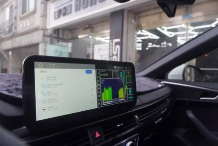 2019 아우디 A5 내비게이션 정전식 터치 12.3인치 안드로이드모니터 올인원 카블릿 교체 시공