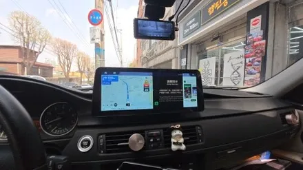 BMW 3시리즈 E90 대시보드 타공 12.3인치 모니터 카인원프로맥스Q 설치
