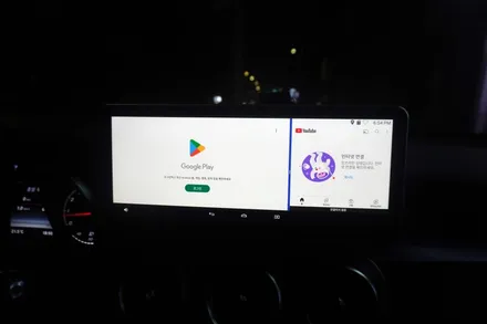 [벤츠HUD연동아틀란V5 캡틴홍] 벤츠 C클래스 W205 순정 HUD 연동 가이아2 인터페이스 M2C200A플러스 국산 12.3인치 모니터 AUX 코딩후 매립 시공