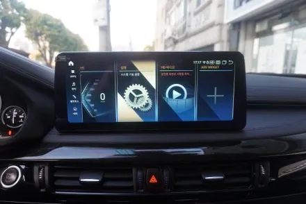 BMW X6 12.3인치 모니터 교체 시공 안드로이드올인원 내비게이션 시공 by예약제1인시공캡틴홍