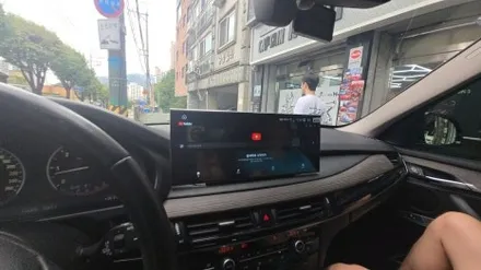 BMW F바디 X6 NBT 15.8인치 모니터 교체 해외 직구 블루투스 연결 카플레이 안드로이드오토 무선 사용 안드로이드 올인원 설치