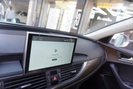 아우디 A6 C7 전기형 3GMMI 플러스  9인치 해외 직구 모니터 교체 설치 작업 고수가 작업하면 뭐가 달라도 다르겠쥬