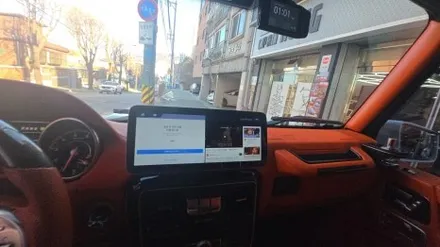 우리 동네는 고수가 작업한다 금주 금연 아침 운동 1인 시공 캡틴홍 벤츠 G 바겐 G63AMG 모니터 교체 퀵 주문 당일 설치 카플레이 안드로이드오토 올인원 카인원프로맥스 설치