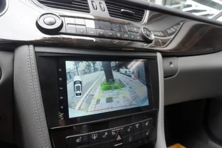 벤츠 CLS W219 모터스밸류 구입 안드로이드 올인원 모니터 광박스 캔박스 후방카메라 연결 설치