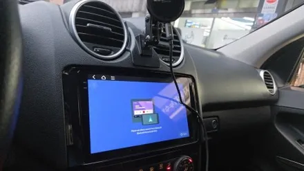 벤츠 ML 63AMG W164 모니터 교체 순정 후방카메라 연결 설치
