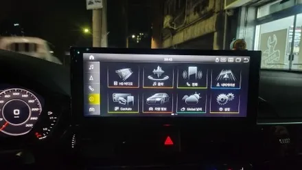 2019 A5 스포트백 안드로이드 내비게이션시스템 아이나비 카인원 프로맥스 12.5인치 해외 직구 모니터 설치 고수 1인 시공