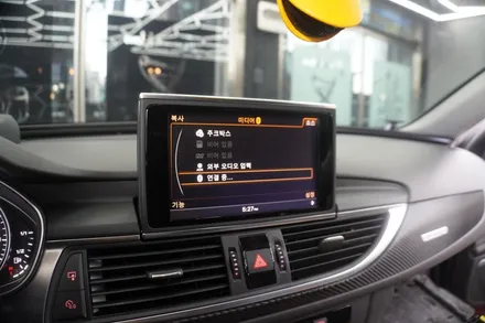 [예약제1인시공 캡틴홍] 아우디 A6 C7 내비게이션 모니터 교체 국산12.3인치 빅스크린 안드로이드셋탑 M2C200A 아틀란V5 기본 사용 제품 매립 시공