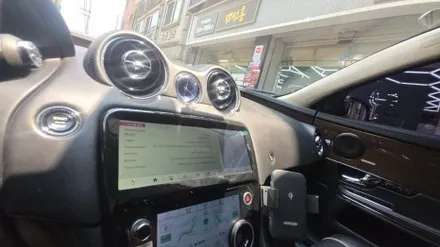 재규어 XJ 모니터 디지털 공조 교체 퀵 주문 당일 설치 카인원프로맥스