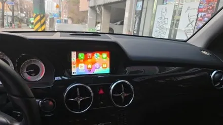 자동차 인스톨 20년 이상 노력은 매일 쌓아 가는 거다 1인 시공 캡틴홍 2014 벤츠 GLK 순정 모니터 이용 노터치 카플레이 안드로이드오토 아이나비 블랙박스 하이패스 설치