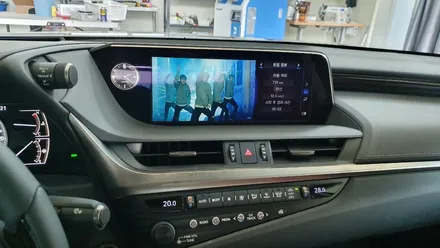미라캐스트 주행락 해제로 편안하게 네비 활용을 해보세요(렉서스ES300h) / 서울 중랑