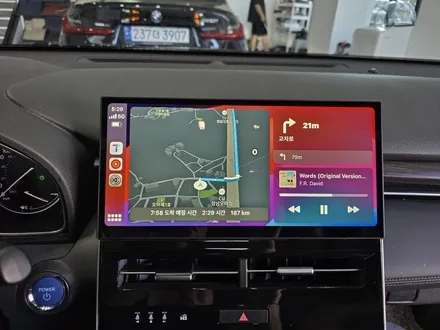 토요타 아발론 차량에 12.3인치 안드로이드올인원 시공 (카플레이, 안드로이드오토) / 성남,분당,판교