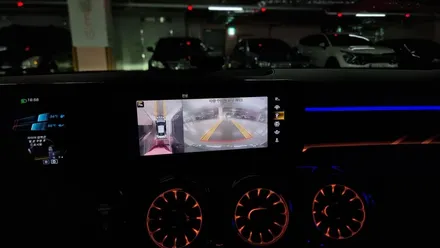 벤츠 CLA 45AMG 차량에 순정 어라운드뷰, 반자율확장코딩 시공 / 서울 중랑