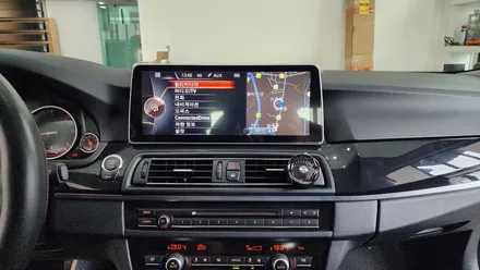 BMW 5시리즈 F10에 12.3인치 8코어 CPU 8G 램 안드로이드 올인원 시공